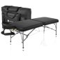 Preview: Kofferliege und Massageliege 2-teilig klappbar ZenGrowth Artarmon Untersuchungsliege schwarz