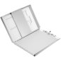 Preview: Formularhalter mit Box aus Aluminium mit Halteklemme Läufer 30517 Clipboard Klemmbrett