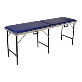 Koffer-Massagebank 2-teilig blau 56 cm breit Untersuchungsliege und Massageliege