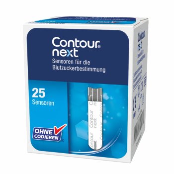 Contour Next 25 Sensoren ASCENSIA Teststreifen für Blutzuckermessgerät