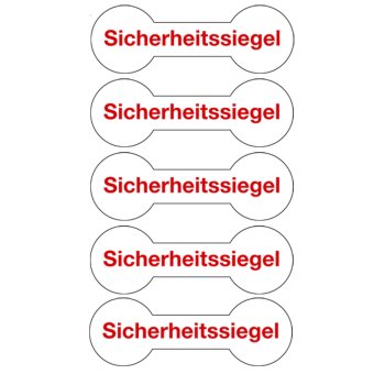 kingsmed ® Sicherheitssiegel für Verbandkästen und Schränke Bogen mit 5 Siegeln