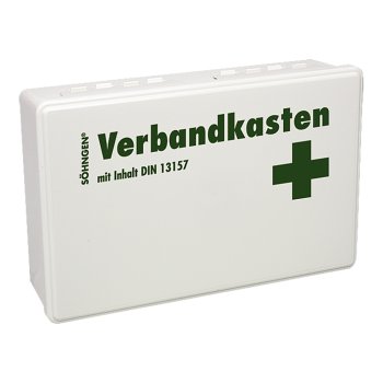 Verbandkasten SÖHNGEN KIEL weiß mit Füllung Standard DIN 13157