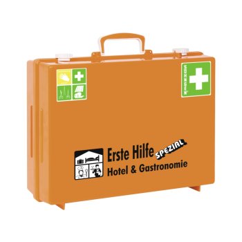 Erste Hilfe Koffer SPEZIAL Hotel & Gastronomie SÖHNGEN Verbandkasten MT-CD orange