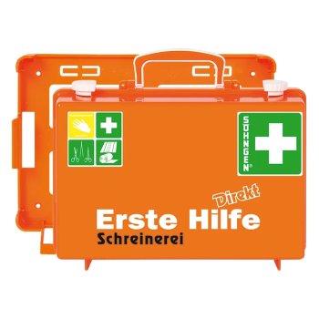 Erste Hilfe Koffer DIREKT Schreinerei SÖHNGEN SN-CD DIN 13157 erweitert