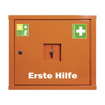 Verbandschrank Juniorsafe Norm orange mit Füllung DIN 13157 SÖHNGEN