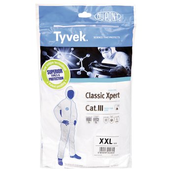 Classic Xpert Schutz-Overall Tyvek Kat.III Typ 5+6 Größe XXL