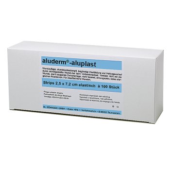 aluderm-aluplast Strips 2,5 x 7,2 cm SÖHNGEN elastisch 100 Stück