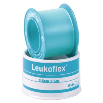 Leukoflex 2,5 cm x 5 m BSN medical Heftpflaster und wasserfeste dichte Verbandfixierung