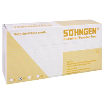 Vinyl Schutz-Handschuhe M mittel SÖHNGEN puderfrei 100 Stück