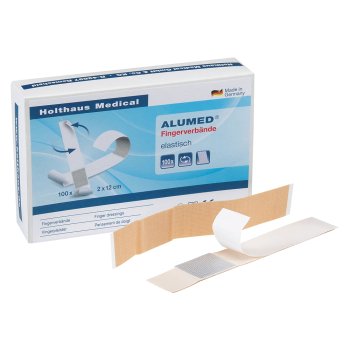 ALUMED Fingerverband 2 x 12 cm HOLTHAUS elastisch 100 Stück