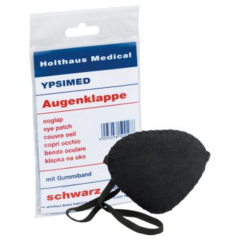 YPSIMED Augenklappe HOLTHAUS oval schwarz