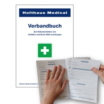 Verbandbuch HOLTHAUS A5 mit heraustrennbaren Einzelseiten