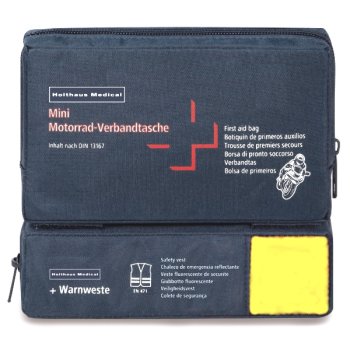 Verbandtasche MOTORRAD Mini D13167+Warnweste