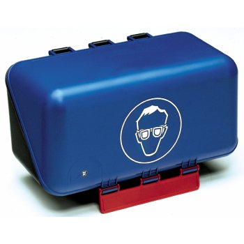 Aufbewahrungsbox HOLTHAUS für Schutzbrille blau