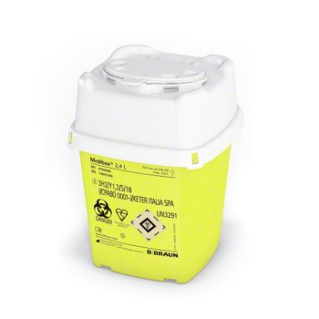 Abwurfbehälter Medibox B BRAUN 2400 ml 2,4 Liter