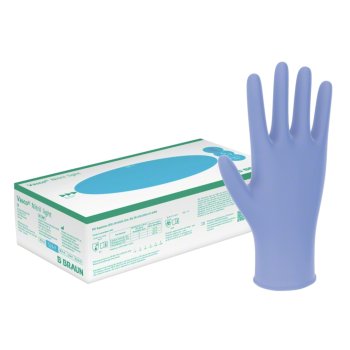 Nitril Handschuhe Vasco Nitril blue S klein Braun Puderfrei 150 Stück