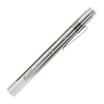 med.lux Pen LED silber KAWE mit Druckknopf und Dauerlichtfunktion