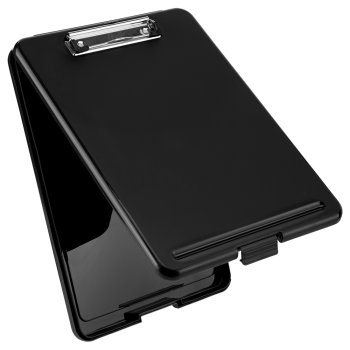 Klemmbrett mit Aufbewahrungsfach schwarz Läufer 55800 Clipboard Formularhalter