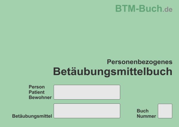 Personenbezogenes BTM-Buch 50 Stück