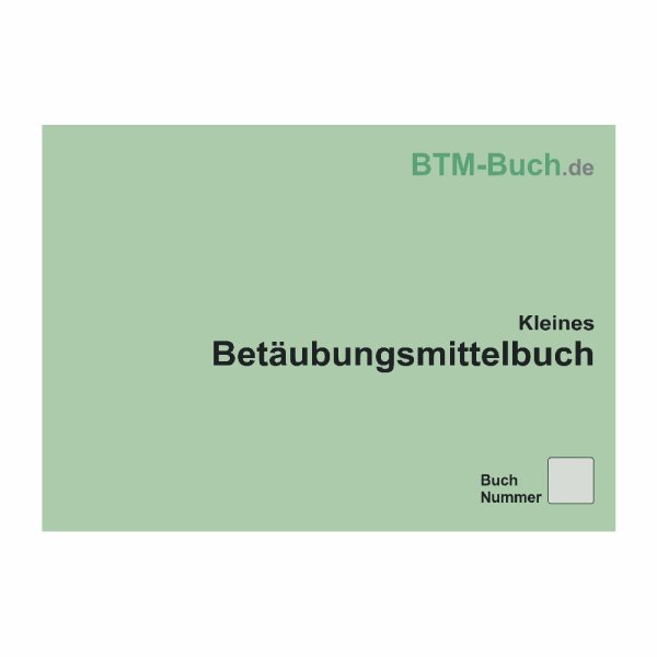 Kleines BTM Betäubungsmittel Buch