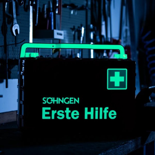 Erste Hilfe Koffer DYNAMIC-GLOW L SÖHNGEN orange Norm DIN 13169