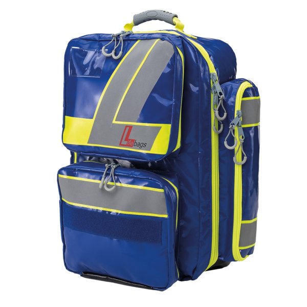 Notfallrucksack Lifebag XL blau SÖHNGEN Sanitätsrucksack mit 5 Innentaschen
