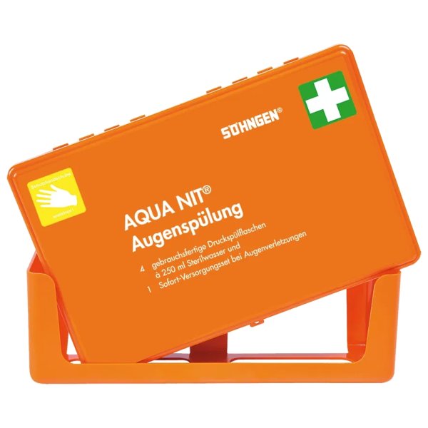 AQUA NIT Box 4 x 250 ml Augenspülung SÖHNGEN im Verbandkasten Kiel