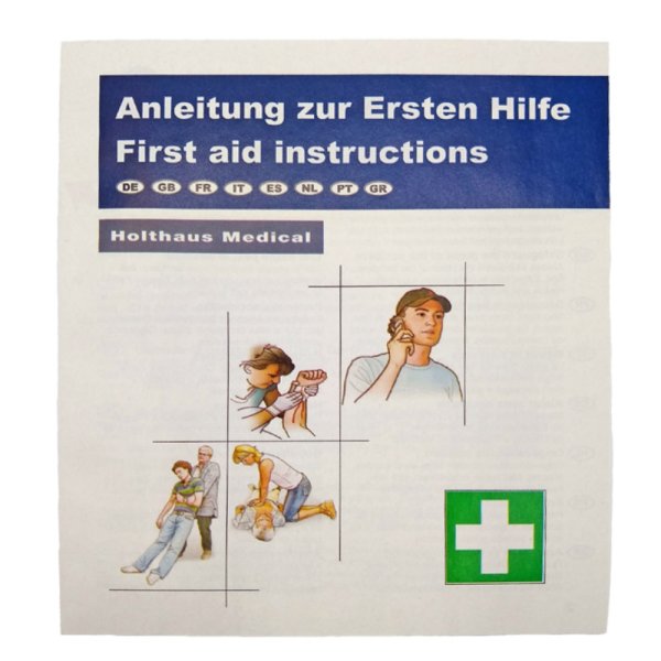 Erste Hilfe Anleitung HOLTHAUS 8-sprachig