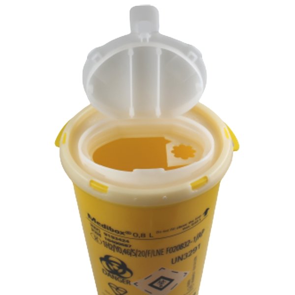 Abwurfbehälter Medibox B BRAUN 800 ml 0,8 Liter