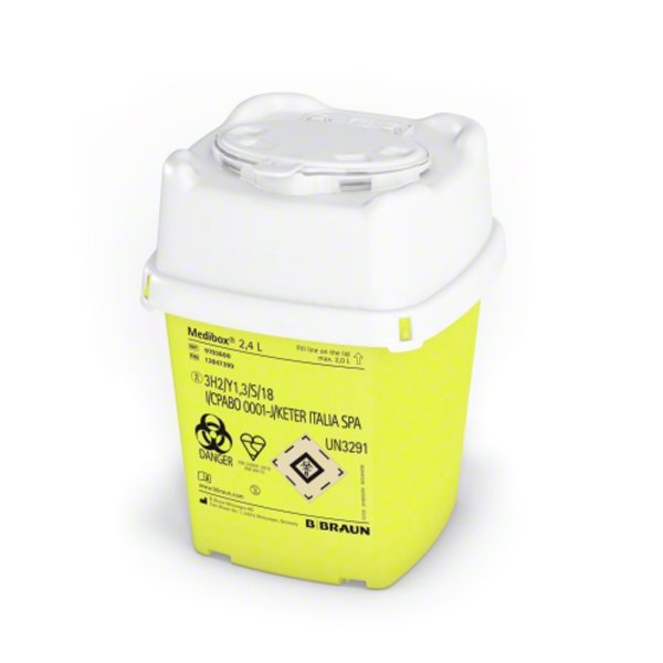 Abwurfbehälter Medibox B BRAUN 2400 ml 2,4 Liter