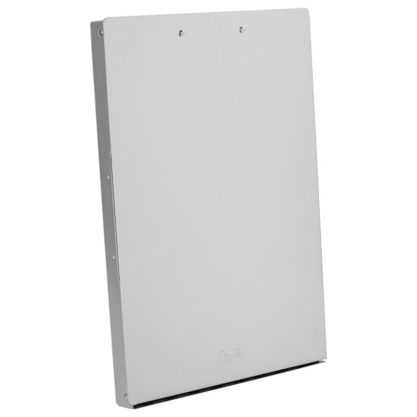 Formularhalter mit Box aus Aluminium mit Halteklemme Läufer 30517 Clipboard Klemmbrett