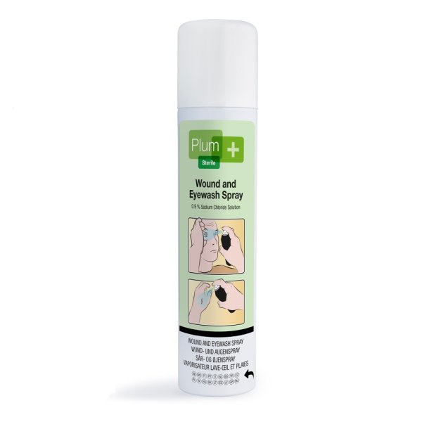 plum Wund- und Augenspray 4554 mit 250 ml Natriumchloridlösung