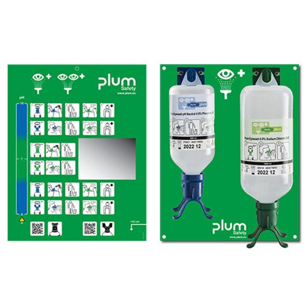 plum Augenspülstation 4803 mit Augenspülflasche 4604 und 4752