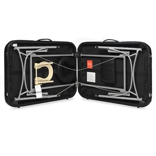 Kofferliege und Massageliege 2-teilig klappbar ZenGrowth Artarmon Untersuchungsliege schwarz