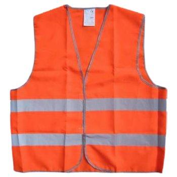 Warnweste orange Sicherheitsweste nach DIN EN 20471