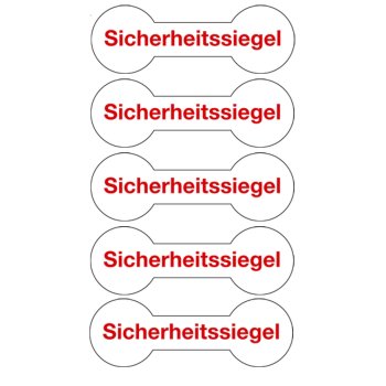 kingsmed ® Sicherheitssiegel für Verbandkästen und Schränke Bogen mit 5 Siegeln