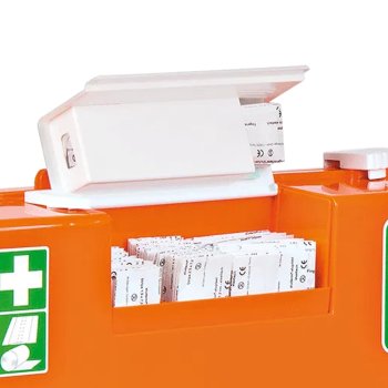 Erste Hilfe Koffer Advocat Baustelle SÖHNGEN mit Pflasterspender Verbandkasten MT-CD orange