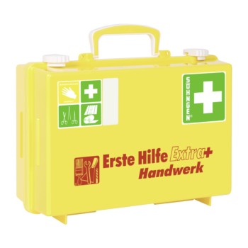 Erste Hilfe Koffer extra + HANDWERK SÖHNGEN Verbandkasten SN-CD gelb