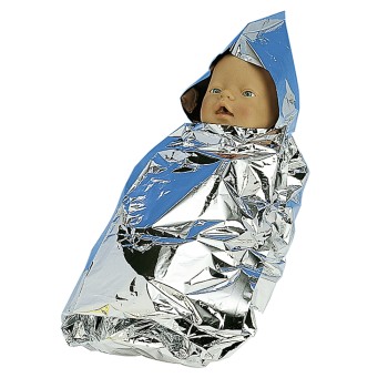 Baldur Baby Silberwindel mit Kapuze SÖHNGEN SIRIUS Rettungsdecke für Säuglinge