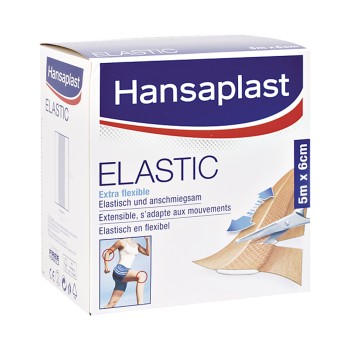 Hansaplast ELASTIC 6 cm x 5 m Wundpflaster elastisch