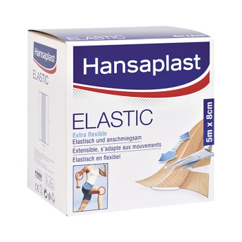 Hansaplast ELASTIC 8 cm x 5 m Wundpflaster elastisch