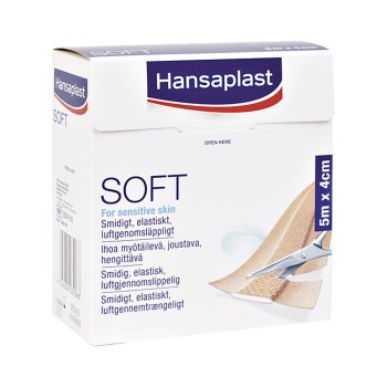 Hansaplast SOFT 4 cm x 5 m Wundpflaster hautfreundlich