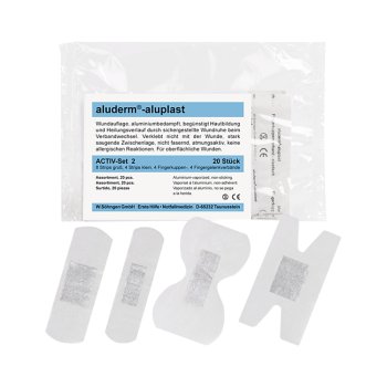 aluderm-aluplast Sortiment Activ-Set 2 SÖHNGEN elastisch 20 Stück
