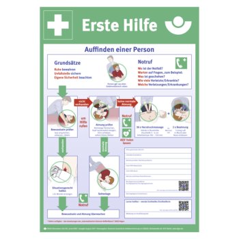 Anleitung Erste-Hilfe Plakatform SÖHNGEN aus Kunststoff