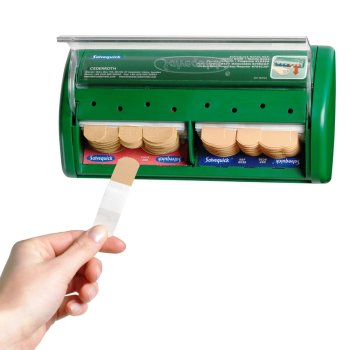 Pflasterspender Salvequick CEDERROTH leer mit Spezialschlüssel