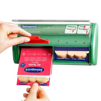 Pflasterspender Salvequick CEDERROTH leer mit Spezialschlüssel