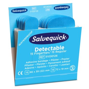 Sofortpflaster REF 51030126 alte REF 6754 CAP Fingerstrips detektierbar CEDERROTH für Pflasterspender Salvequick