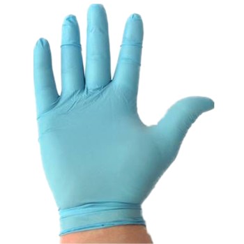 YPSIMED Nitril Handschuhe L groß HOLTHAUS puderfrei blau 100 Stück
