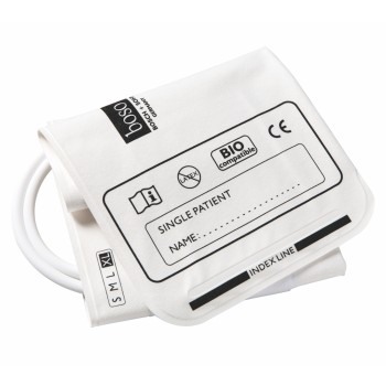 boso latexfreie Einweg-Manschetten XL 36 - 46 cm für Blutdruckmessgeräte mit Einschlauch-Technik 10 Stück