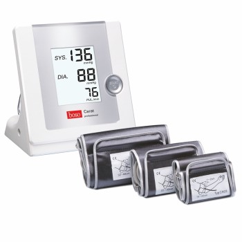 boso Carat professional Blutdruckmessgerät mit 3 Manschetten und Batteriebetrieb mit Netzteil
